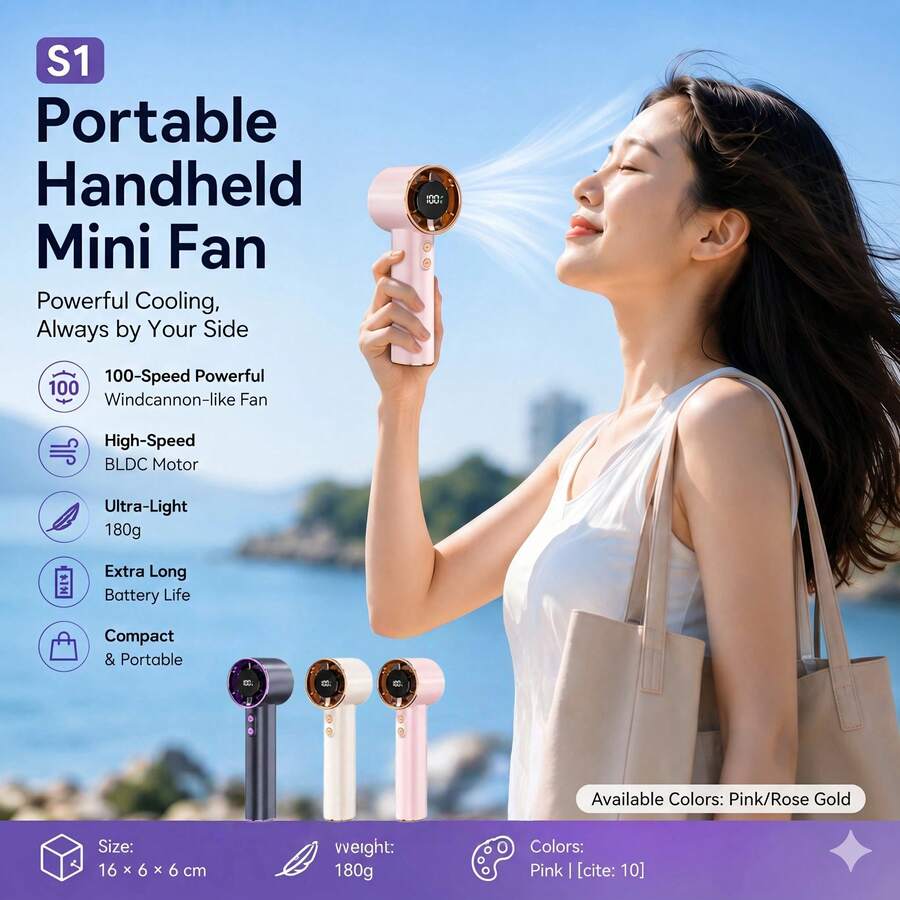 Pocket Fan — Digital Display
