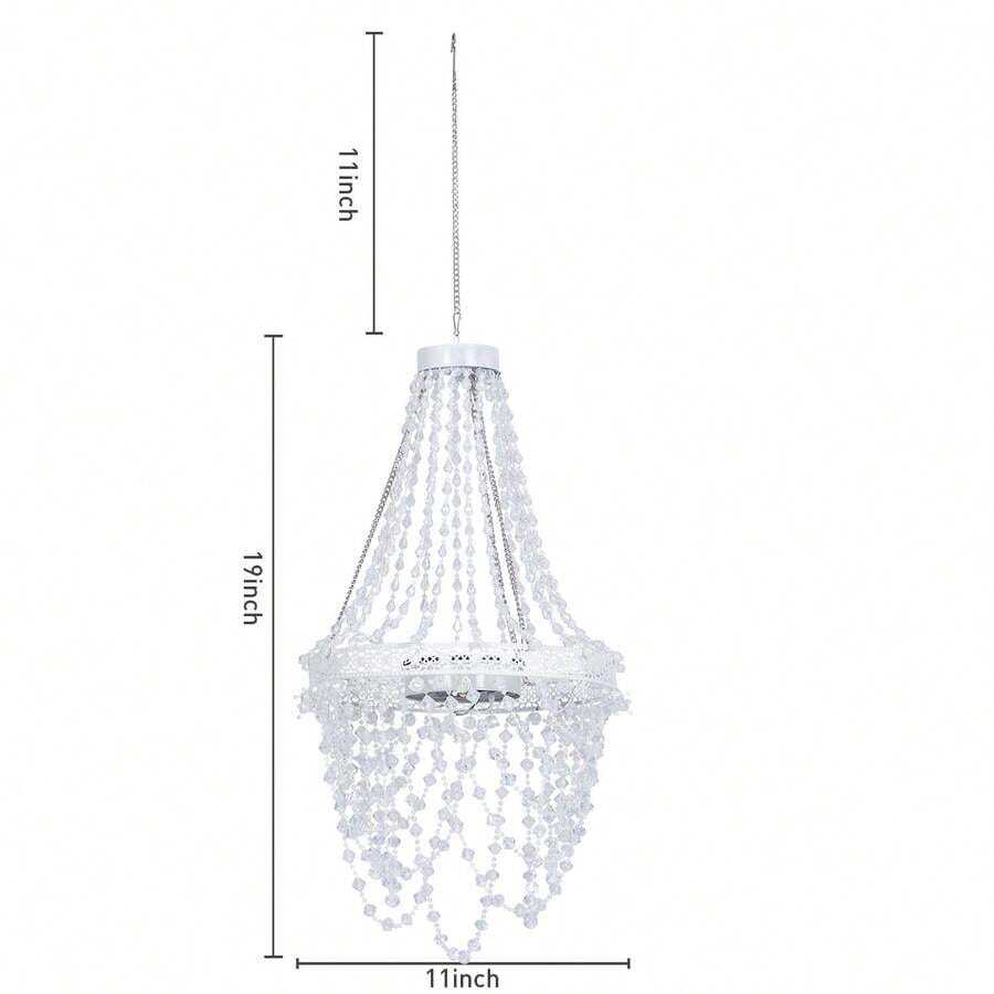 Solar Hanging Light — Crystal-Beaded Style