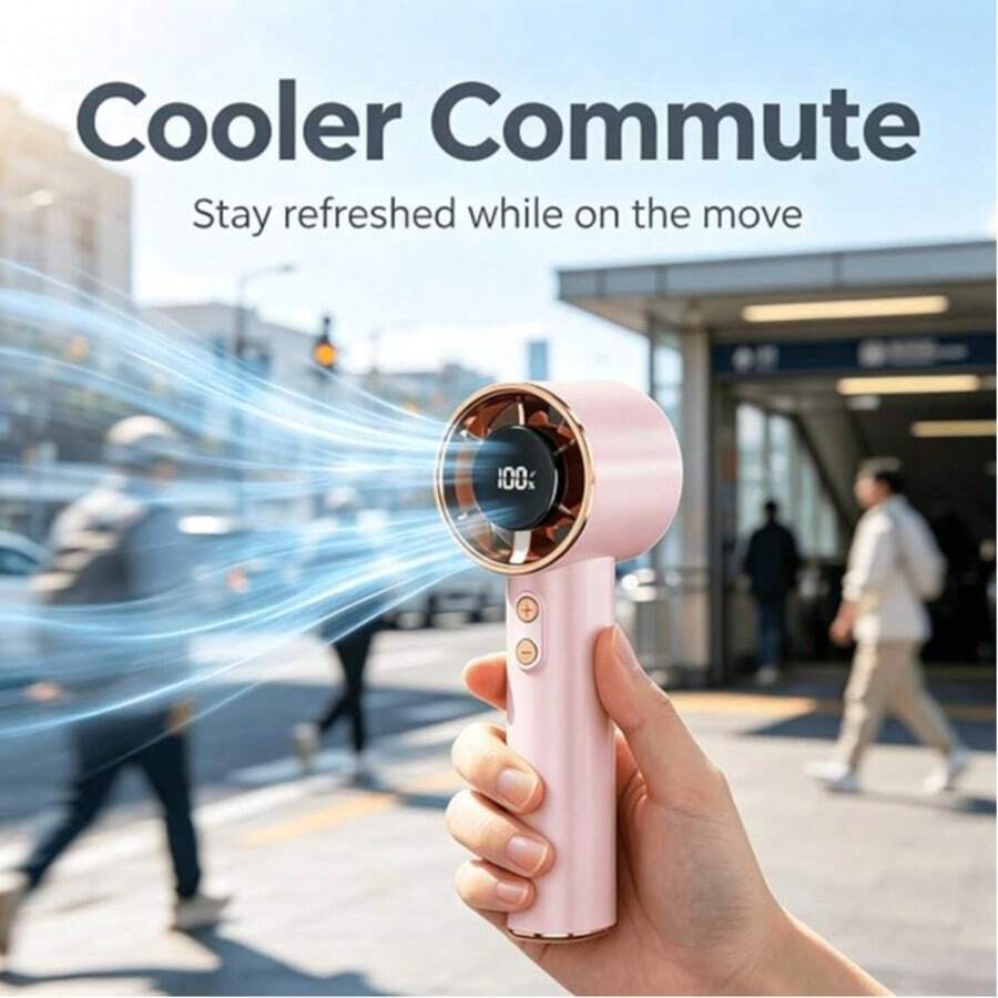 Pocket Fan — Digital Display