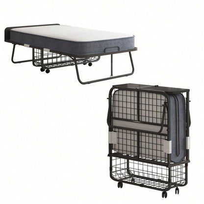 Folding Guest Bed with 5-Inch Mattress