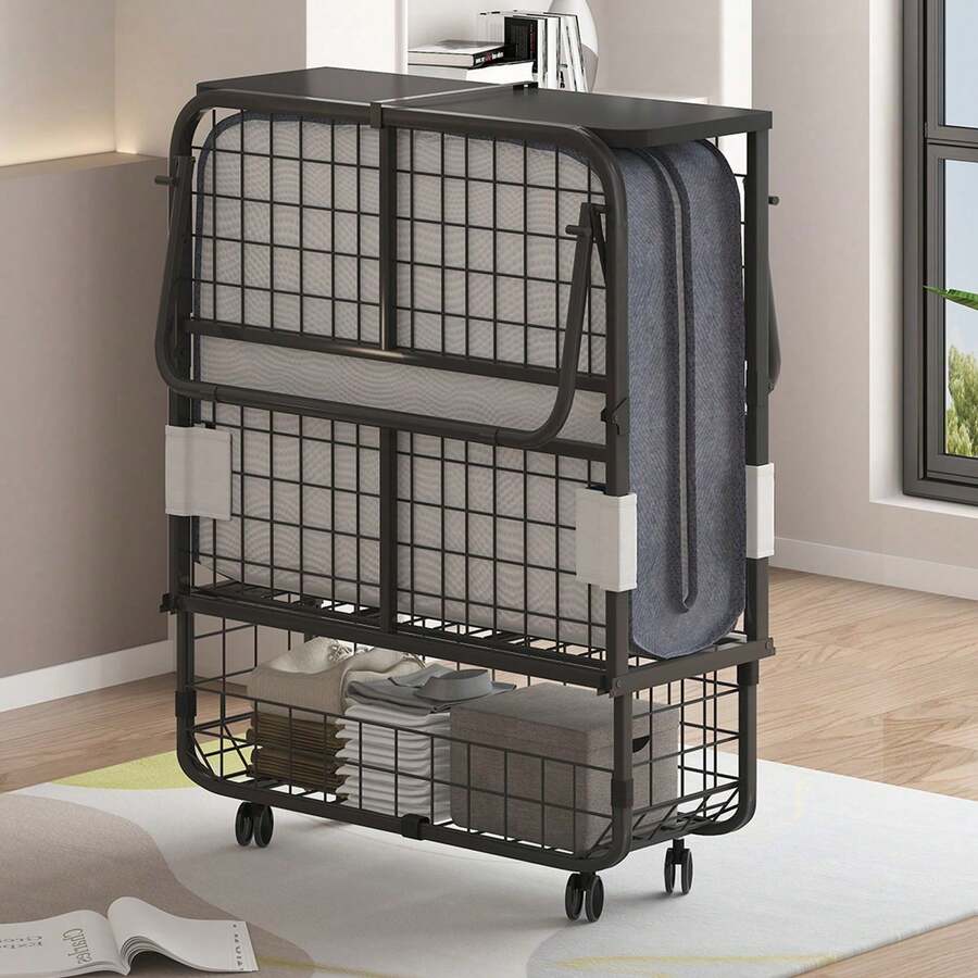 Folding Guest Bed with 5-Inch Mattress