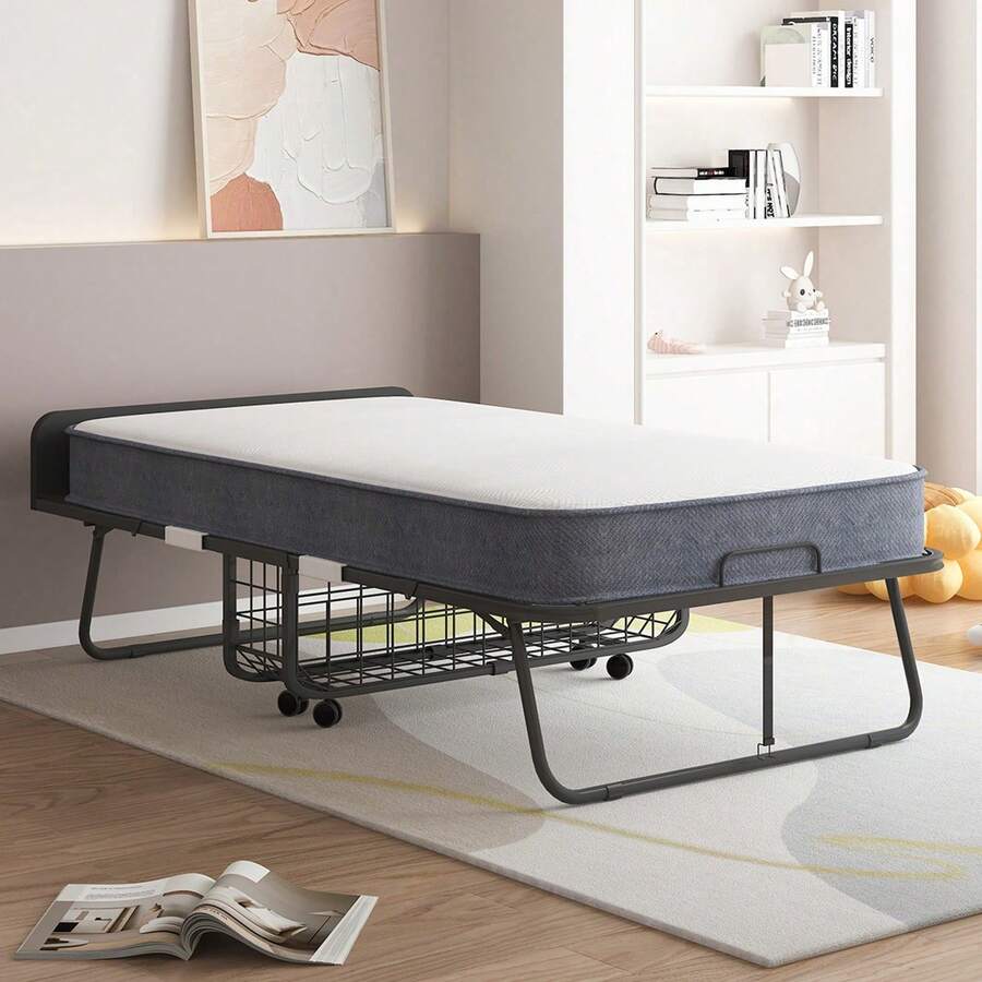 Folding Guest Bed with 5-Inch Mattress