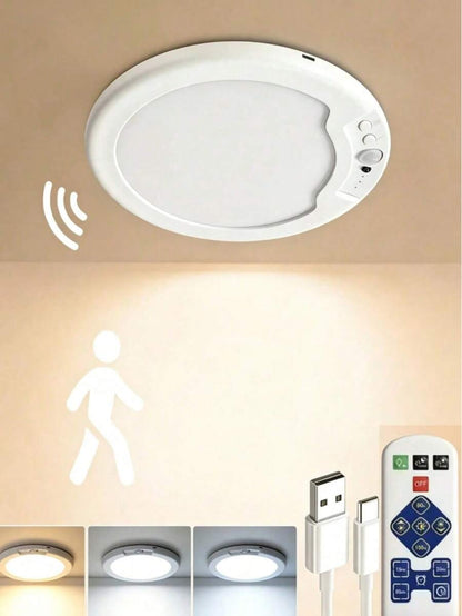 Motion-Sensing Ceiling Light with Remote