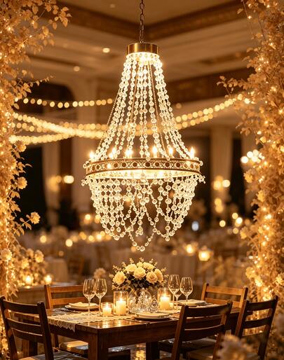 Solar Hanging Light — Crystal-Beaded Style