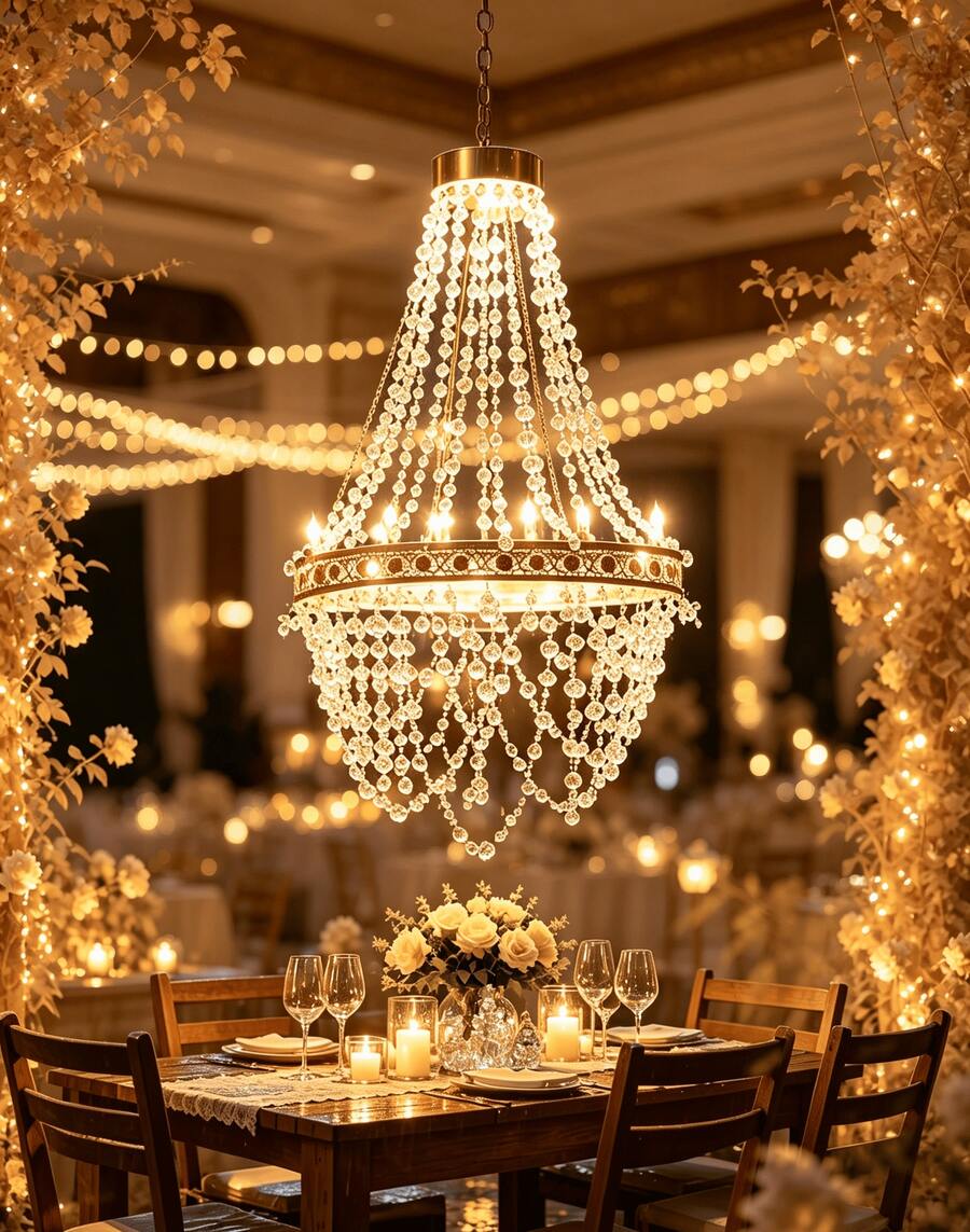Solar Hanging Light — Crystal-Beaded Style